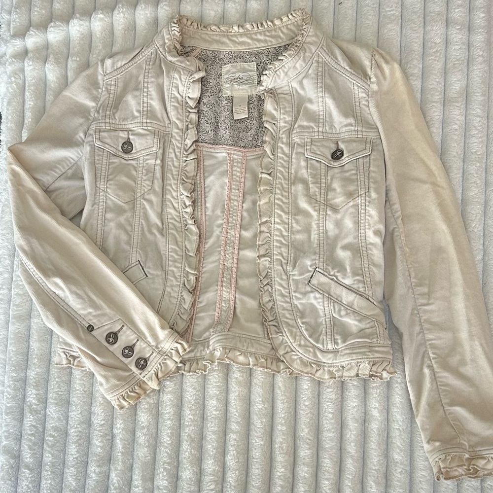 Cream Corduroy Jacket by Gidra